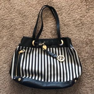 Henri Bendel Centennial Strip purse